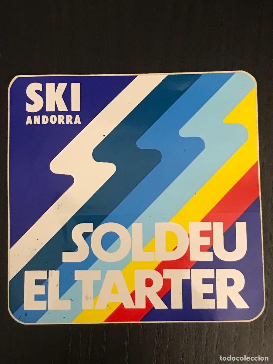 Pegatinas de colecci&oacute;n: SKI ANDORRA SOLDEU EL TARTER ESQUI PISTA PIRINEO - PEGATINA ORIGINAL 10cm