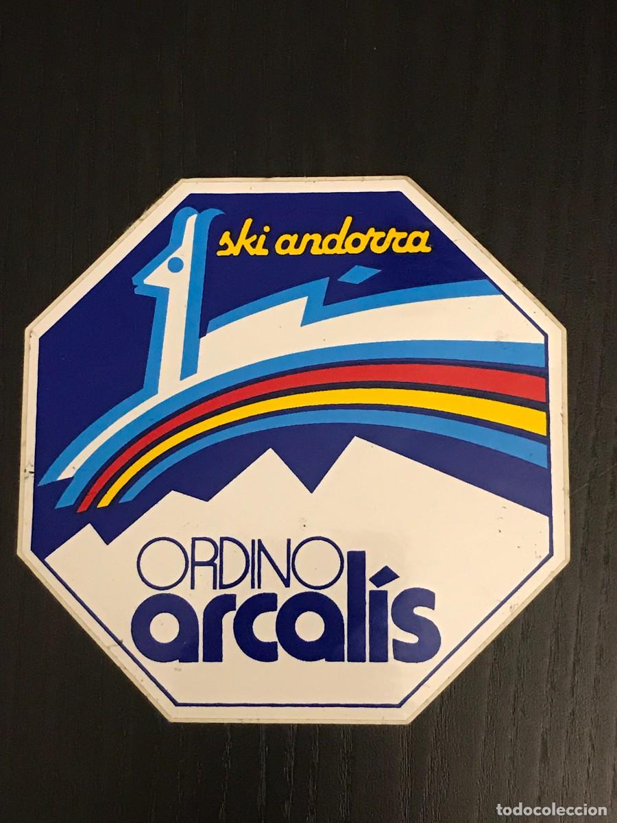 Pegatinas de colecci&oacute;n: SKI ANDORRA ORDINO ARCALIS ESQUI PISTA PIRINEO - PEGATINA ORIGINAL 9,5cm