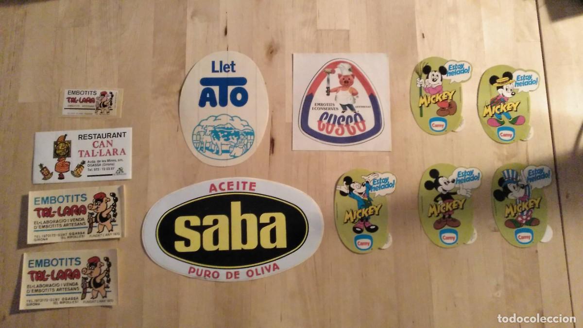 Pegatinas de colecci&oacute;n: Lote de 12 pegatinas de comida - Foto 1