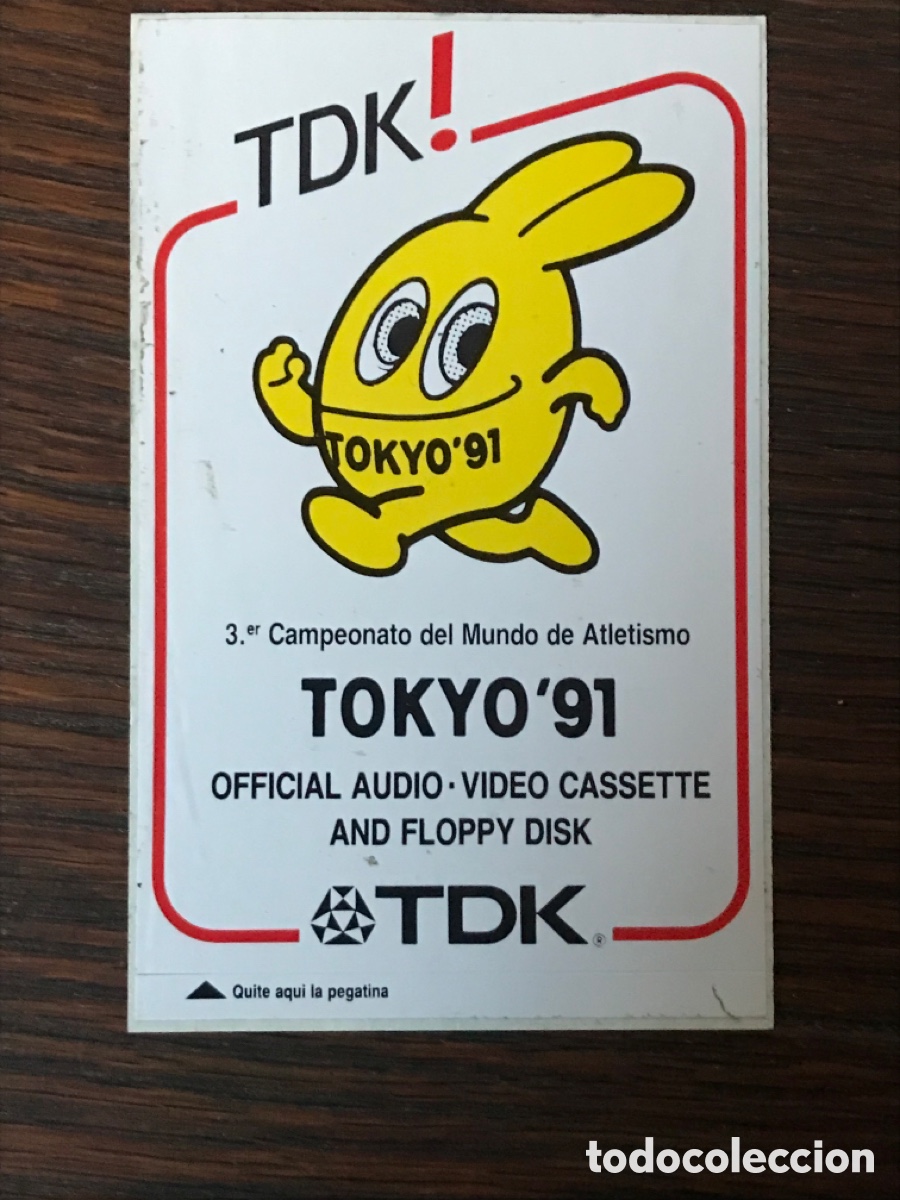 Pegatinas de colecci&oacute;n: Pegatina TDK Tokio 91 Ref DC 2 - Foto 1