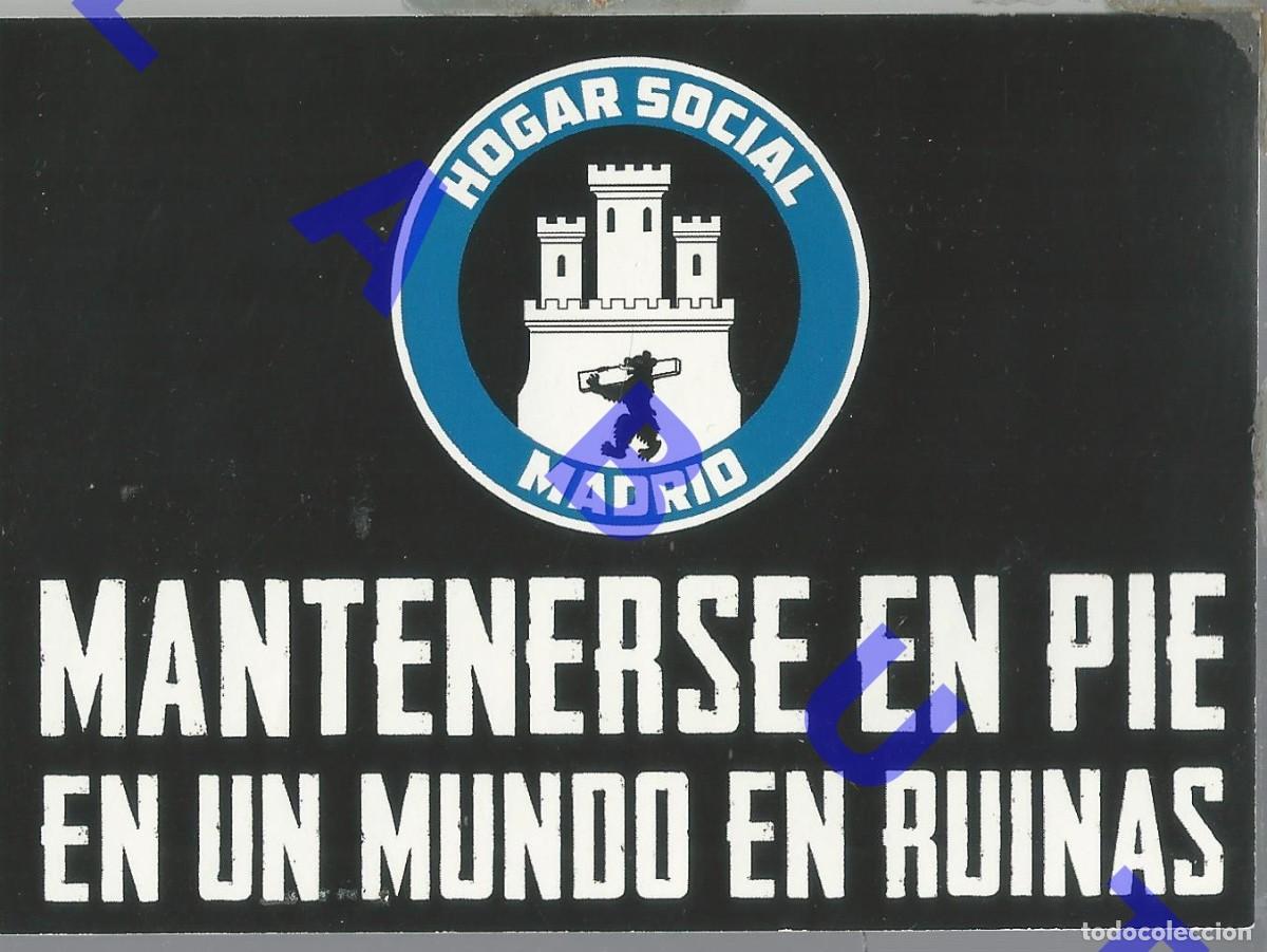 Pegatinas de colecci&oacute;n: HOGAR SOCIAL MADRID 11X8 PEGATINA CON TRASERA J16