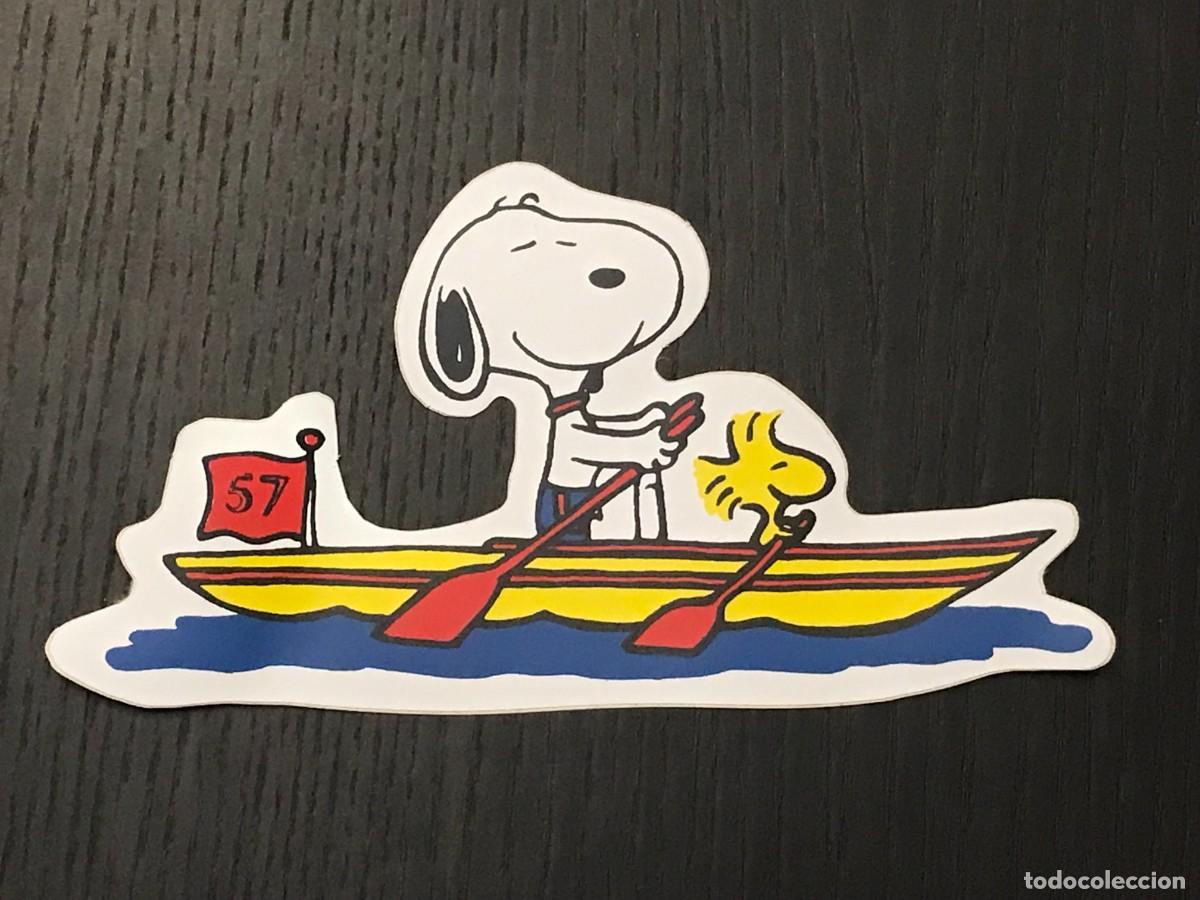 Pegatinas de colecci&oacute;n: SNOOPY REMO PIRAGUA CANOA BARCA DEPORTE DEPORTES - ANTIGUA PEGATINA ADHESIVO