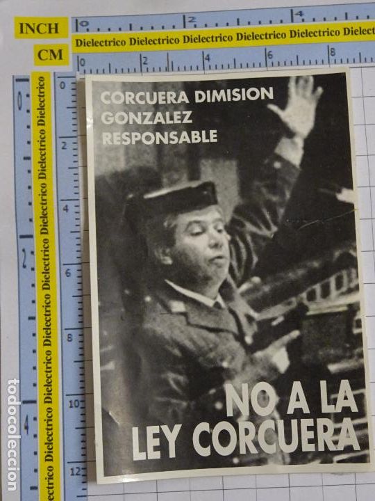 Collection stickers: PEGATINA POL&Iacute;TICO MILITAR. NO A LA LEY CONCUERA. GUARDIA CIVIL GOLPE DE ESTADO. 111