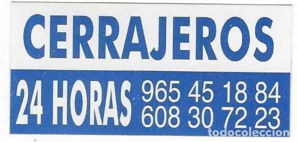 Pegatinas de colecci&oacute;n: Adhesivo. Cerrajeros 24 horas. 24-455