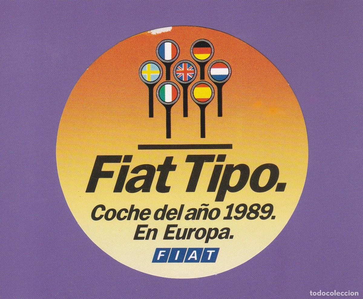 Pegatinas de colecci&oacute;n: PEGATINA FIAT TIPO. COCHE DEL A&Ntilde;O 1989. EN EUROPA