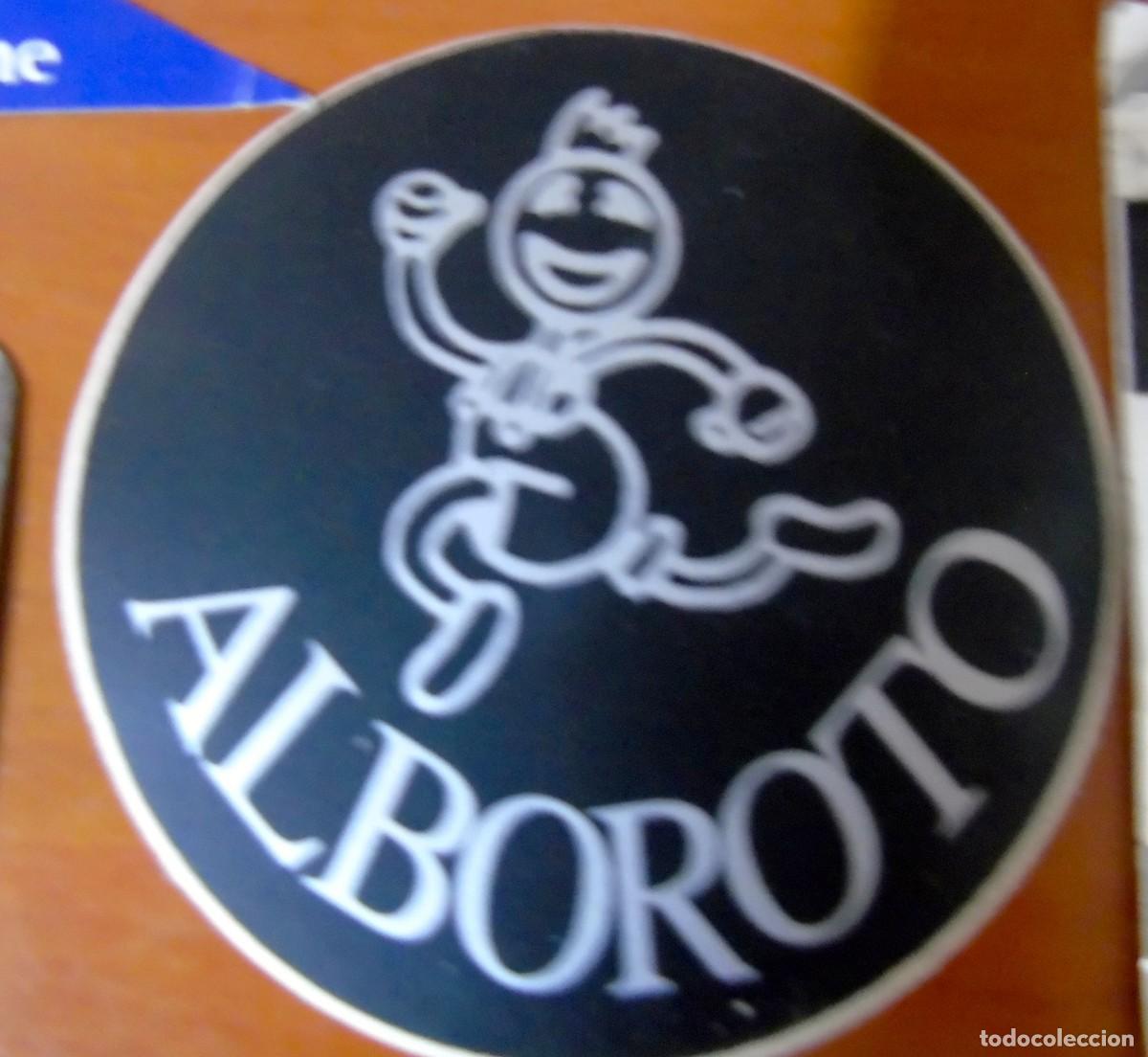 Sammlung von Aufklebern: ALBOROTO VALENCIA ADHESIVO NEGRO 9,5 CM A&Ntilde;OS 80-90