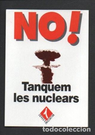 Pegatinas de colecci&oacute;n: PEGATINA POLITICA. NO ! - TANQUEM LES NUCLEARS. JOVES AMB INICIATIVA. 10 X 7 CM. NUEVA