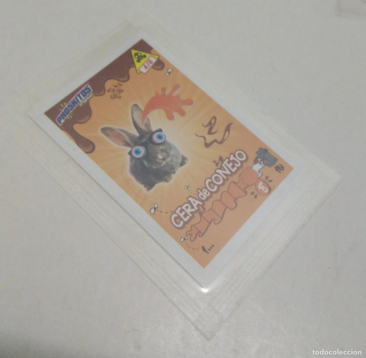 Pegatinas de colecci&oacute;n: PHOSKITOS CONEJO cera PEGATINA STICKER 2018 BROMAS PRINGOSAS cromo