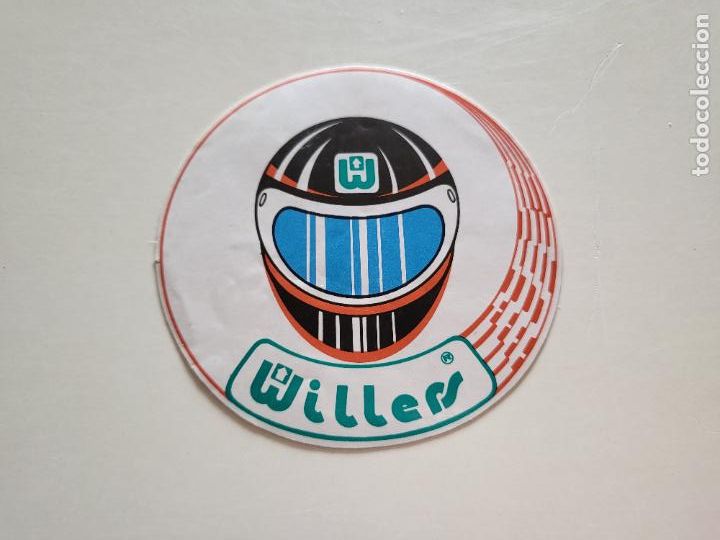 Pegatinas de colecci&oacute;n: PEGATINA ENGANXINA MARCA WILLERS CASCO MOTO MOTOR