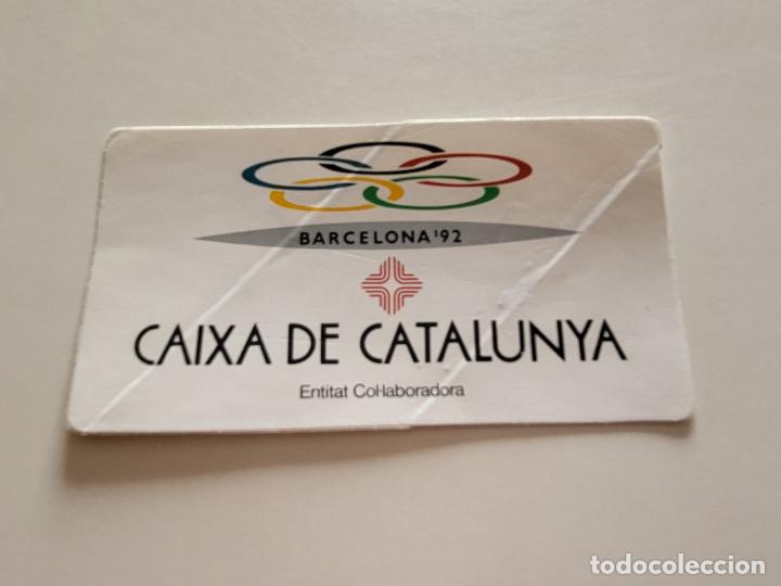 Pegatinas de colecci&oacute;n: PEGATINA ENGANXINA CAIXA CATALUNYA BARCELONA 92