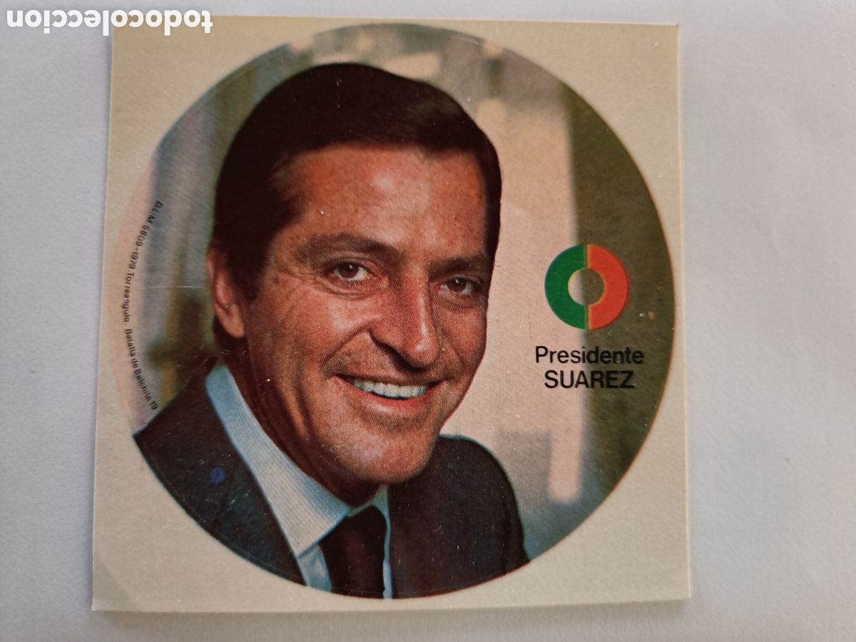 Pegatinas de colecci&oacute;n: Pegatina, Presidente Su&aacute;rez, UCD 1979
