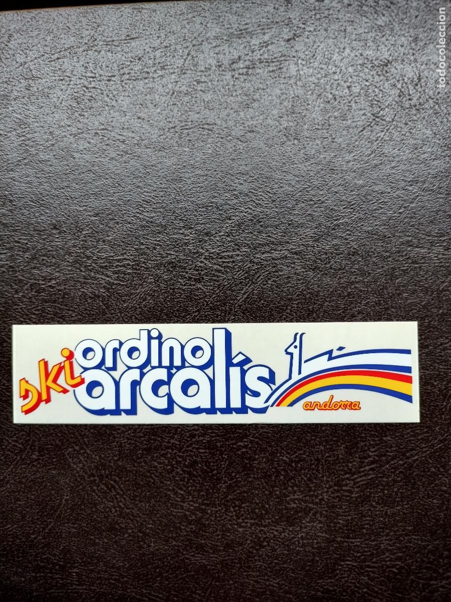 Pegatinas de colecci&oacute;n: Pegatina ski esqu&iacute; estaci&oacute;n Ordino Arcal&iacute;s Andorra