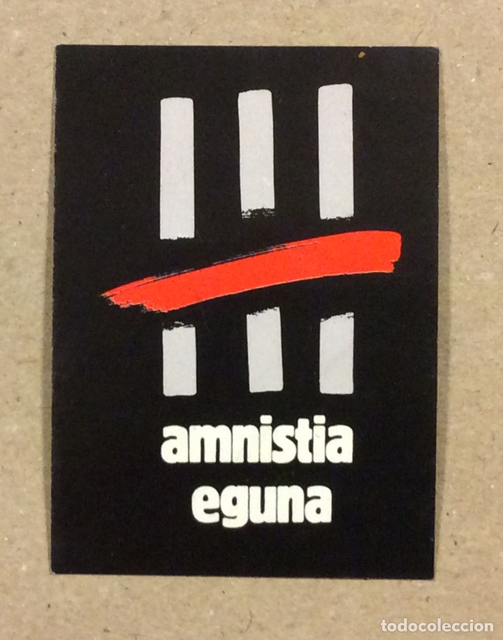 Collection stickers: AMNISTIA EGUNA. ANTIGUA PEGATINA POL&Iacute;TICA IZQUIERDA ABERTZALE