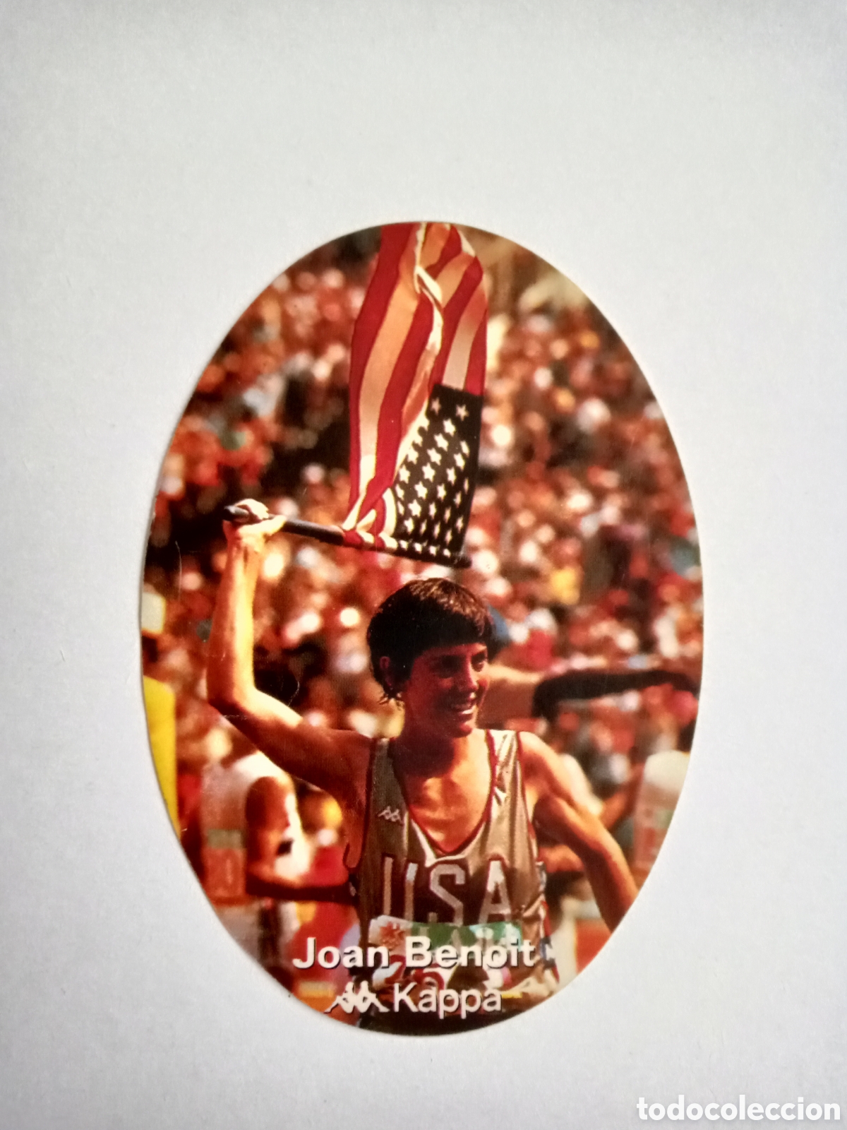 Pegatinas de colecci&oacute;n: Pegatina adhesivo Kappa campeones de atletismo. Joan Benoit