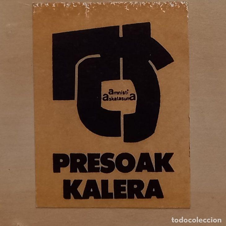 Pegatinas de colecci&oacute;n: ADHESIVO PEGATINA TRANSICI&Oacute;N PRESOAK KALERA