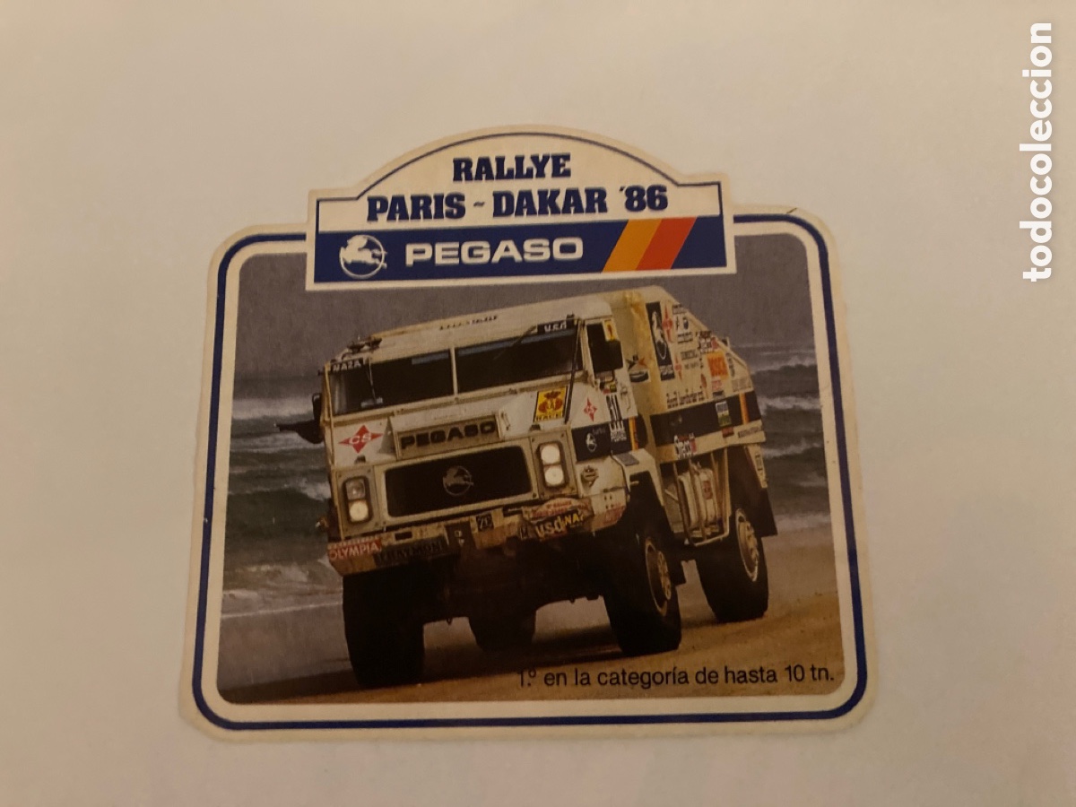 Pegatinas de colecci&oacute;n: Pegatina Pegaso Paris Dakar 1986