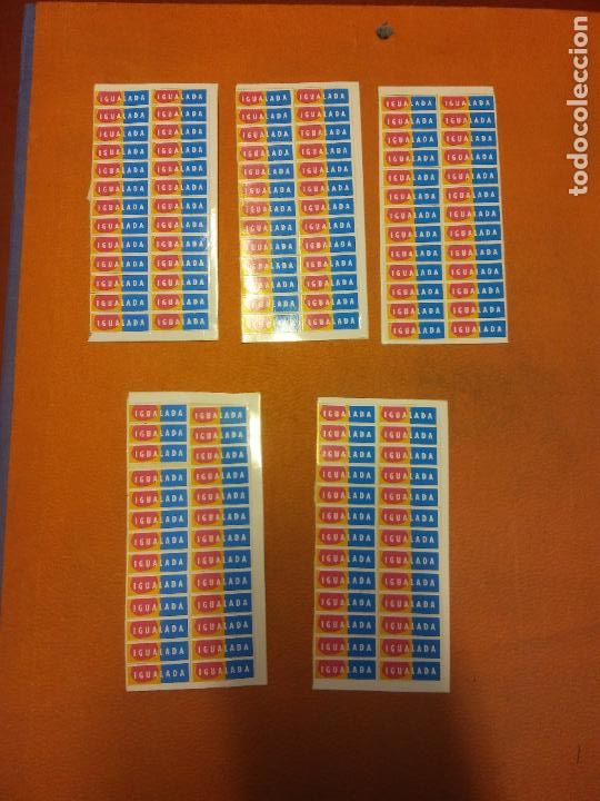 Collection stickers: PEGATINAS. IGUALADA. MEDIDAS 1,5*0.5 CM.