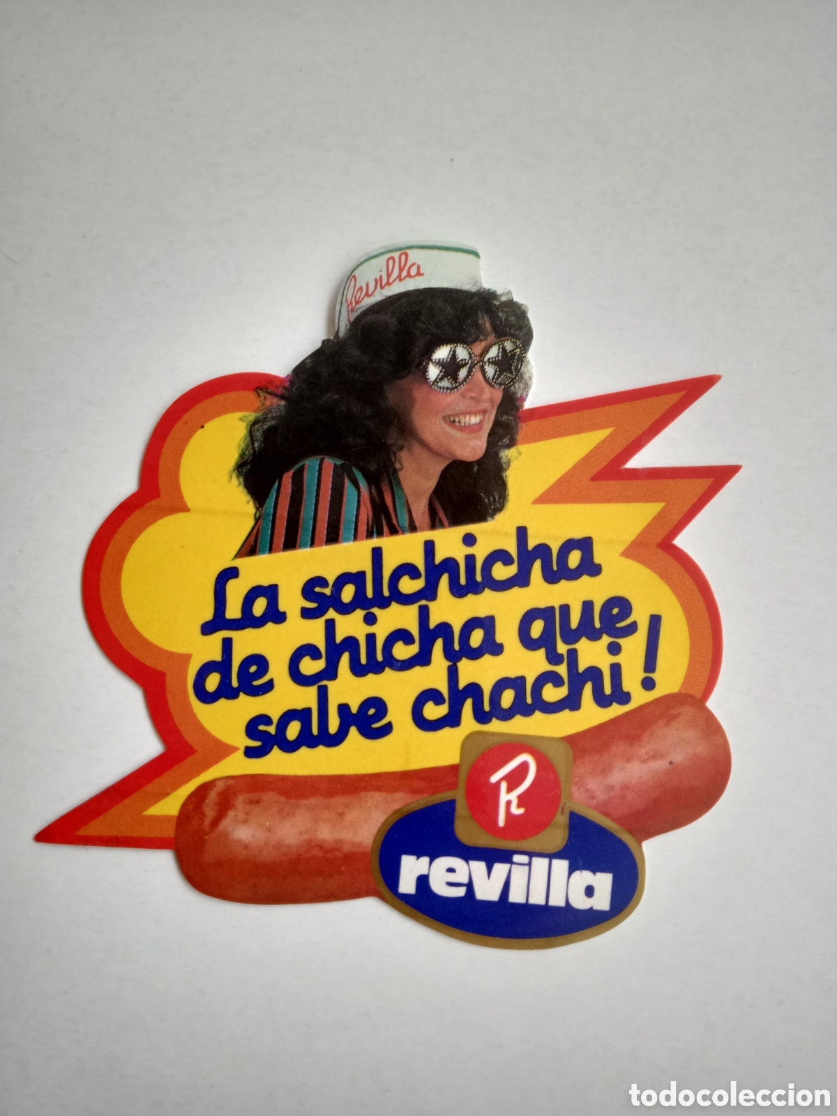 Pegatinas de colecci&oacute;n: Pegatina salchichas Revilla . 85x90mm