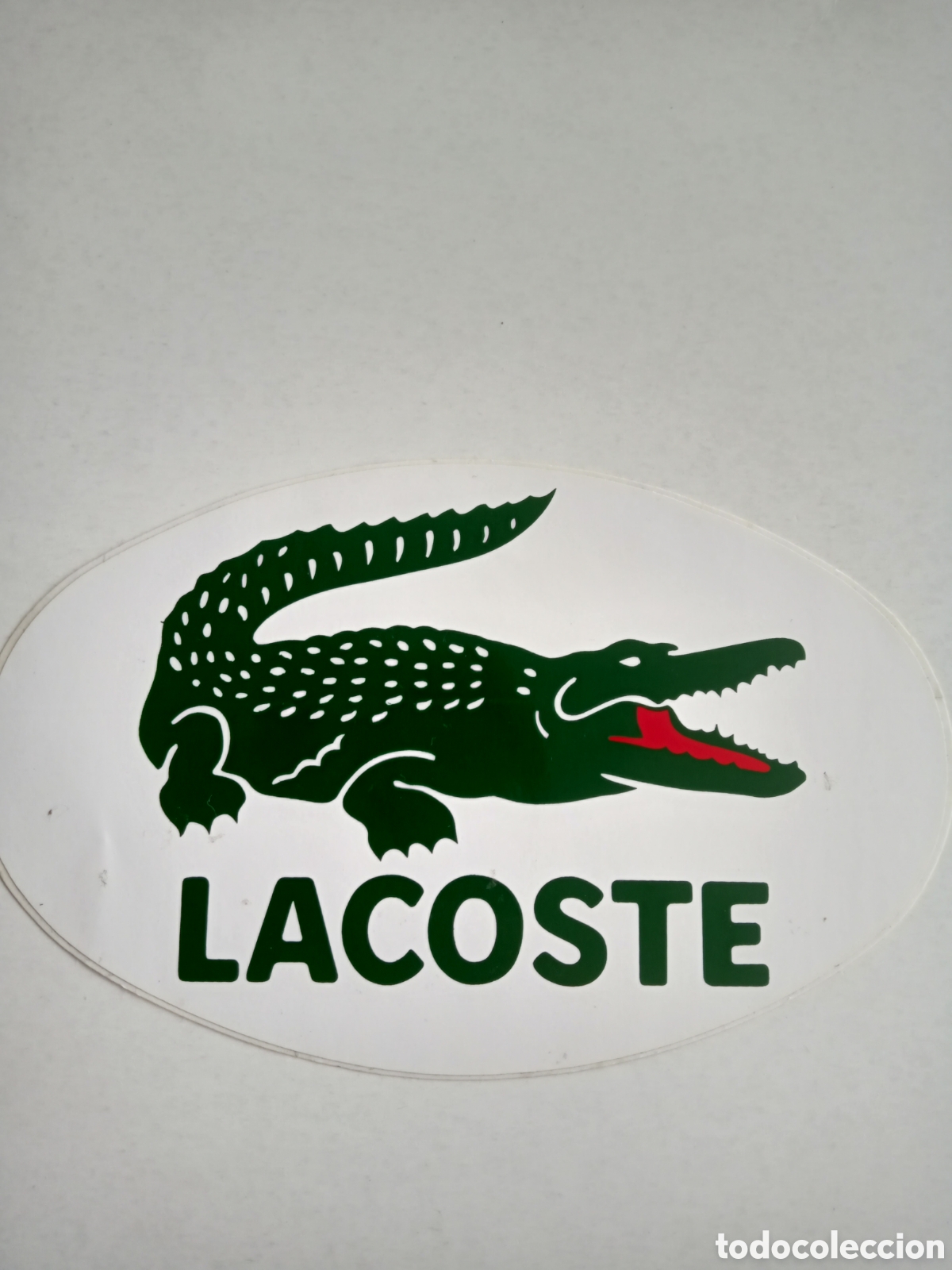 Autocolantes de cole&ccedil;&atilde;o: Pegatina Lacoste. 130x80mm