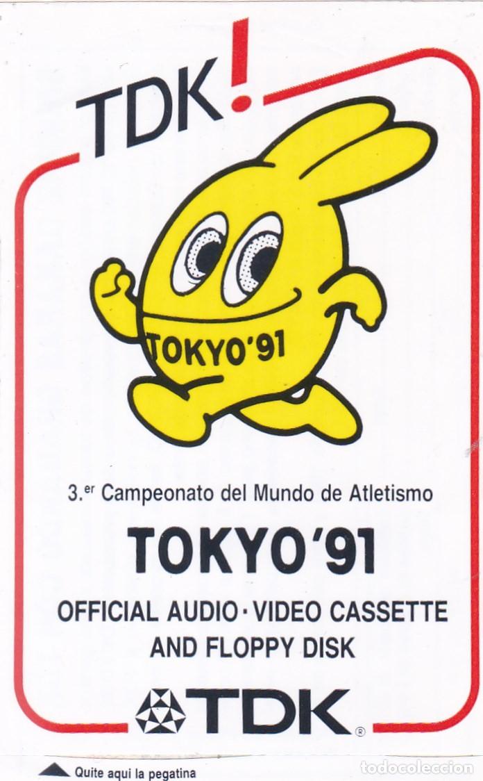 Pegatinas de colecci&oacute;n: PEGATINA TDK!. TOKYO'91 - 3er. CAMPEONATO DEL MUNDO DE ATLETISMO