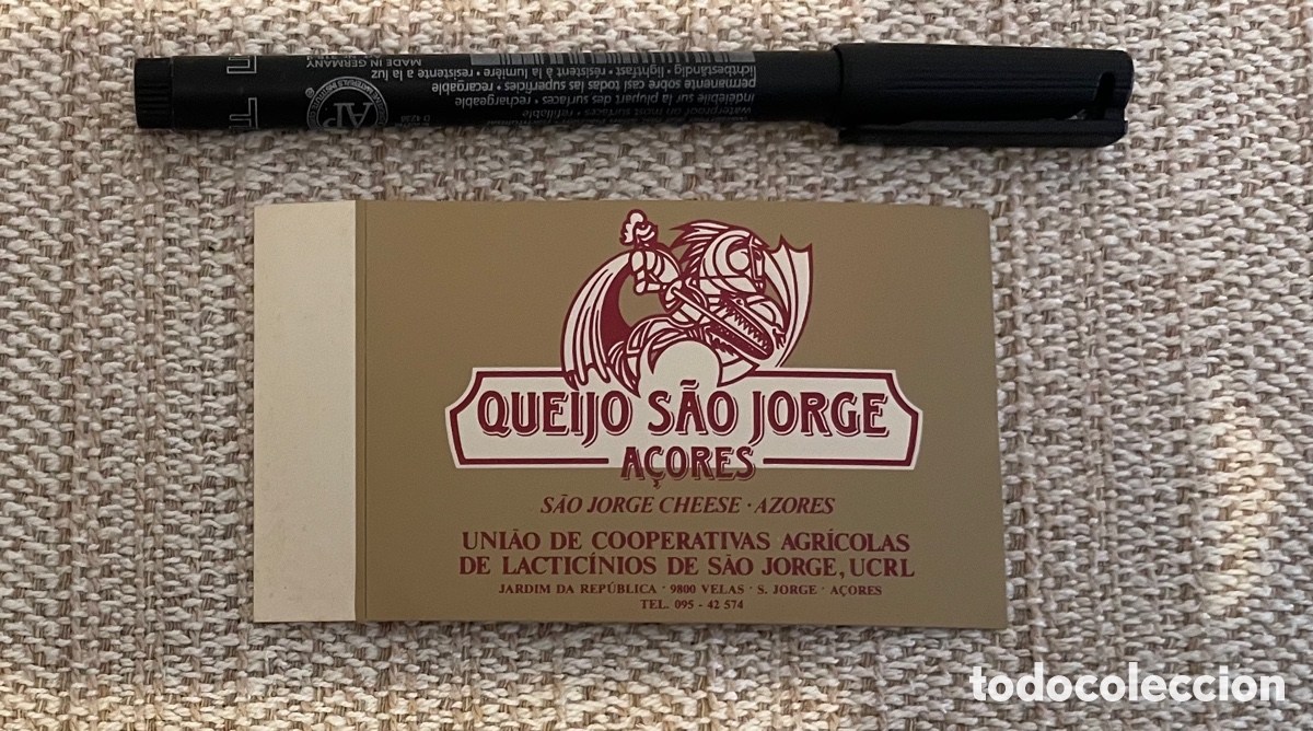 Pegatinas de colecci&oacute;n: PEGATINA QUESO SAO JORGE AZORES PORTUGAL A&Ntilde;OS 80 . Muy buen estado . Ver fotos