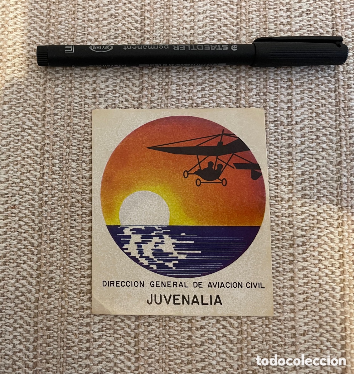Pegatinas de colecci&oacute;n: PEGATINA JUVENALIA AVIACION CIVIL A&Ntilde;OS 80 . Muy buen estado . Ver fotos