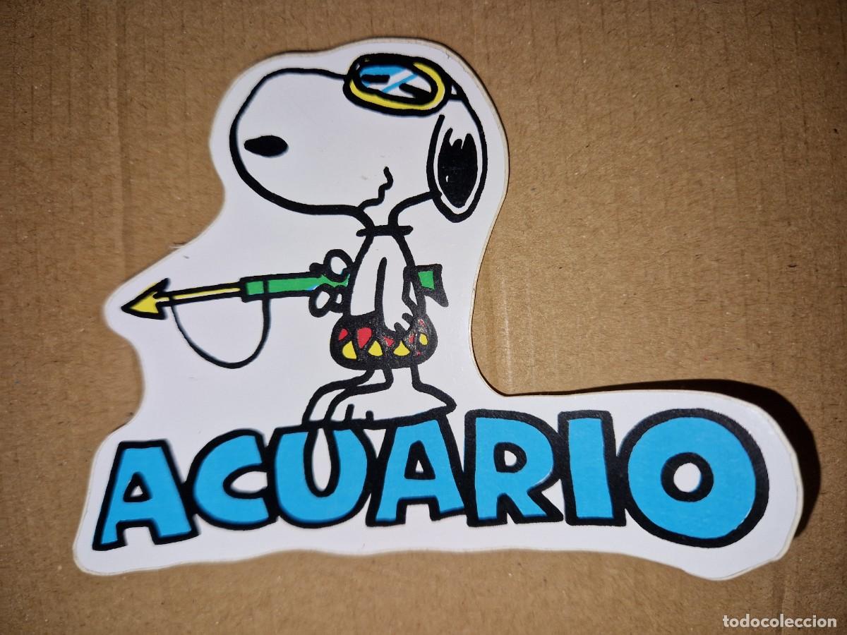 Pegatinas de colecci&oacute;n: PEGATINA ACUARIO SNOOPY
