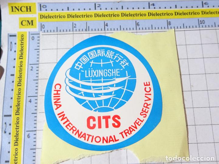 Pegatinas de colecci&oacute;n: PEGATINA DE TURISMO. CHINA TRAVEL SERVICE CITS. 59