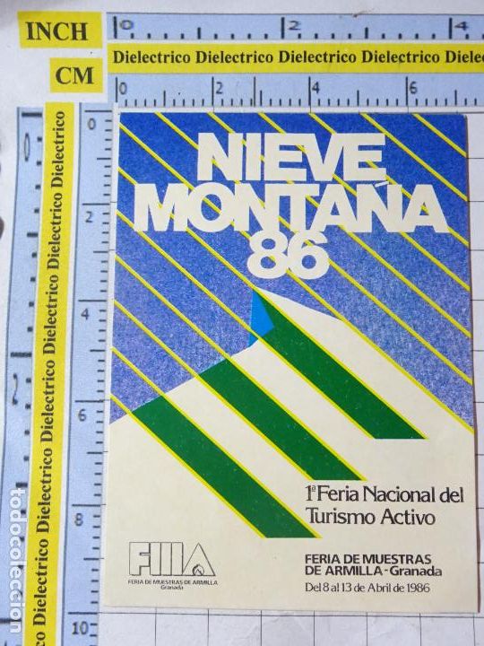 Pegatinas de colecci&oacute;n: PEGATINA DE TURISMO. GRANADA ARMILLA 1986 NIEVE MONTA&Ntilde;A FERIA TURISMO ACTIVO. 60