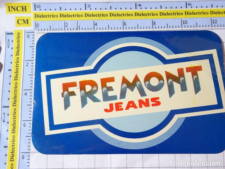 Collection stickers: PEGATINA DE MARCAS DE ROPA FREMONT JEANS. 69