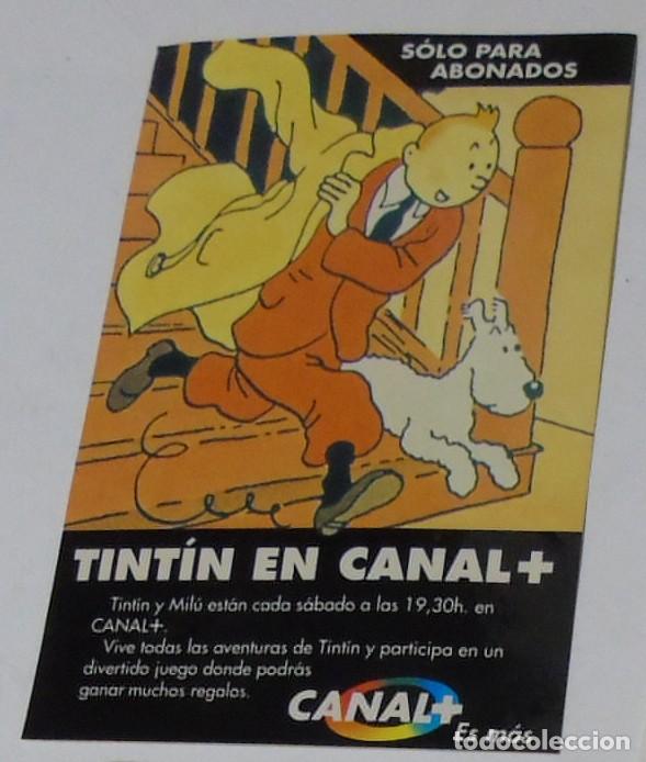 Pegatinas de colecci&oacute;n: ADHESIVO TINTIN CANAL +