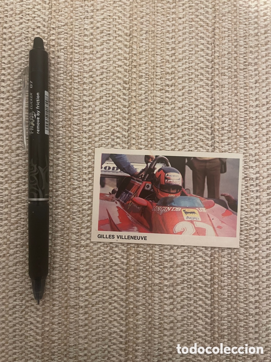 Pegatinas de colecci&oacute;n: PEGATINA GILLES VILLENEUVE FORMULA 1