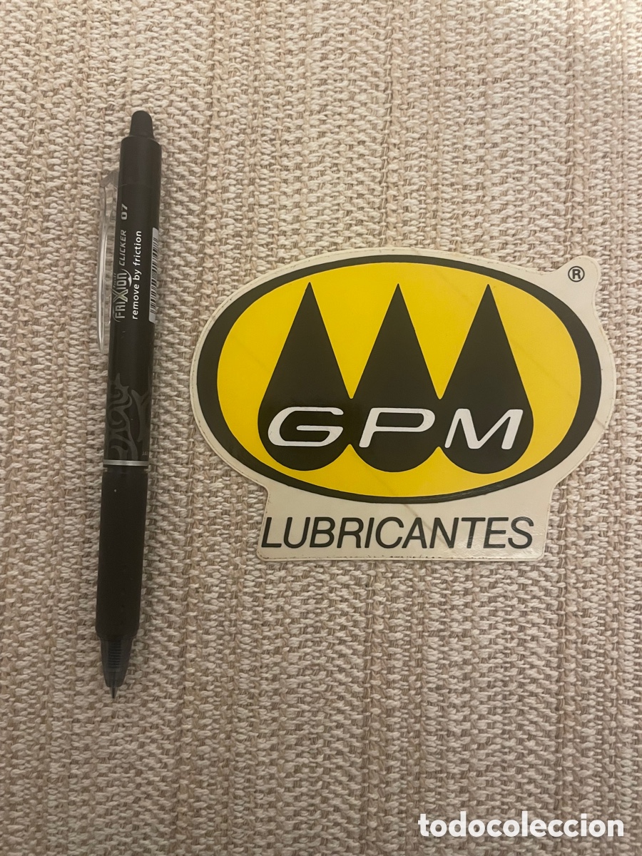 Pegatinas de colecci&oacute;n: PEGATINA a&ntilde;os 80. LUBRICANTES GPM