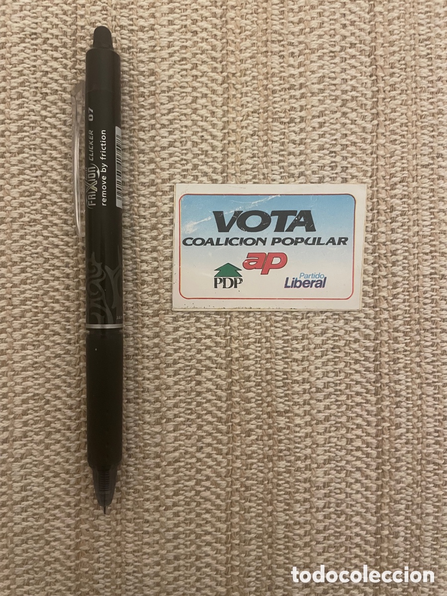 Pegatinas de colecci&oacute;n: PEGATINA a&ntilde;os 80. VOTA COALICION POPULAR . Politica
