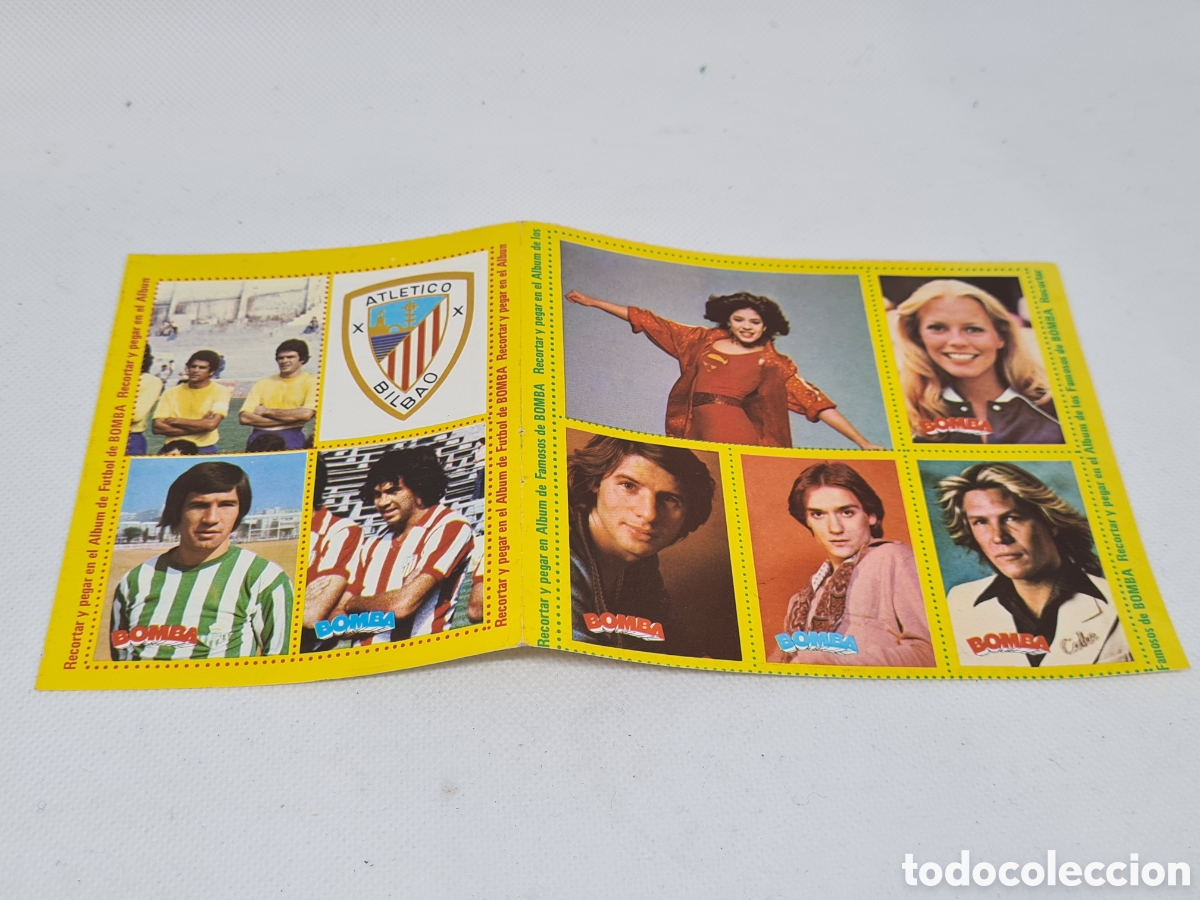 Pegatinas de colecci&oacute;n: PLIEGO CROMOS PEGATINAS BOMBA SUPER POP FANS A&Ntilde;OS 70 / 80 LIGA 79