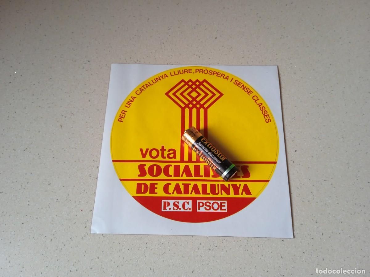 Pegatinas de colecci&oacute;n: Antiguo adhesivo aut&eacute;ntico PSC- PSOE.Socialistas de Catalunya