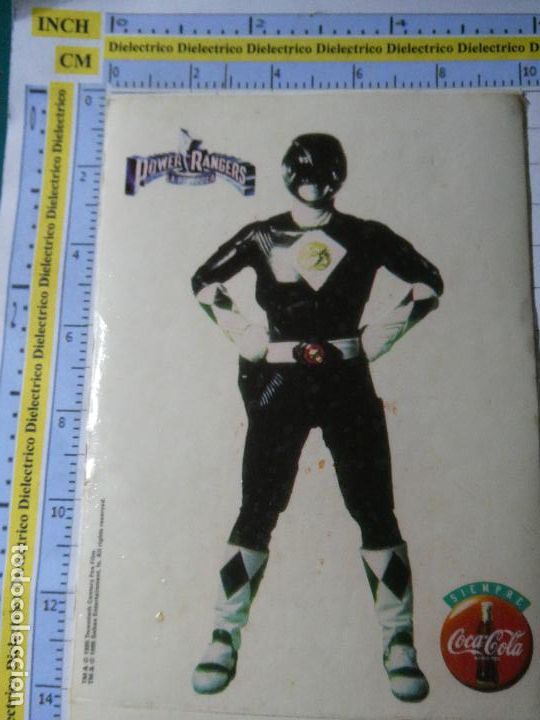 Sammlung von Aufklebern: PEGATINA DE BEBIDAS. COCA COLA A&Ntilde;O 1995. DIBUJOS ANIMADOS MANGA TV. POWER RANGERS LA PEL&Iacute;CULA 178