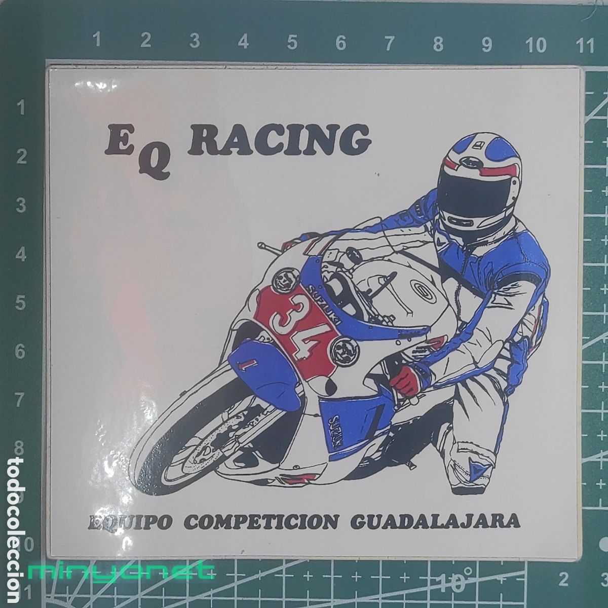 Autocolantes de cole&ccedil;&atilde;o: Pegatina EQ Racing - equipo competici&oacute;n Guadalajara - Motociclismo