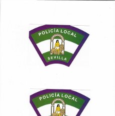 Pegatinas de colección: DOS PEGATINAS POLICIA LOCAL DE SEVILLA. Lote 399170469