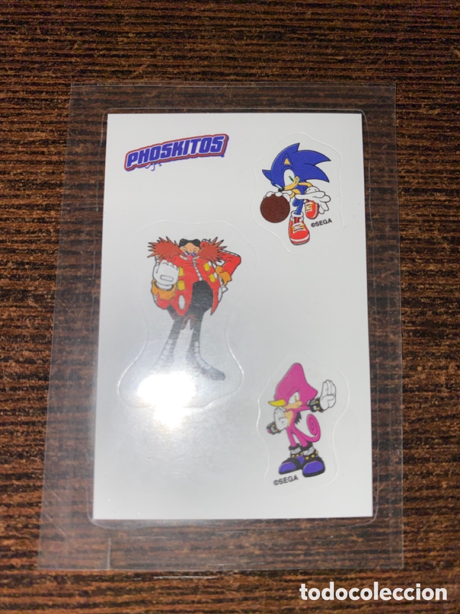 Pegatinas de colecci&oacute;n: Pegatinas Sonic The Hegdehog Phoskitos Sega Chaotix Doctor Eggman Cromo Stickers 2023