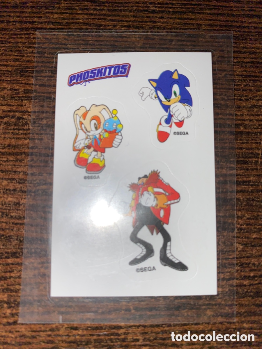 Pegatinas de colecci&oacute;n: Pegatinas Sonic The Hegdehog Phoskitos Sega Doctor Eggman Cream The Rabbit Cromo Stickers 2023