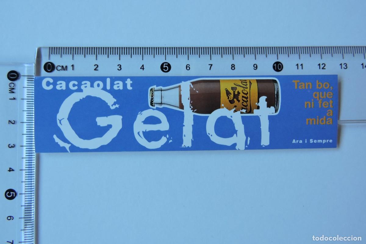 Pegatinas de colecci&oacute;n: PEGATINA, ADHESIVO, CACAOLAT, GELAT, TAN BO, QUE NI FET A MIDA, A&Ntilde;OS 80, 3 X 13 CM...L6472