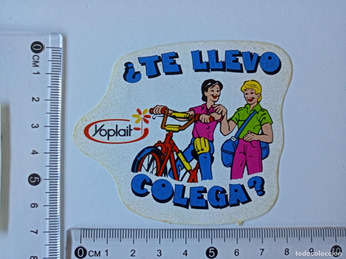 Pegatinas de colecci&oacute;n: PEGATINA YOPLAIT, &iquest;TE LLEVO COLEGA?. A&Ntilde;OS 80, 6 X 8 CM &hellip; L6513