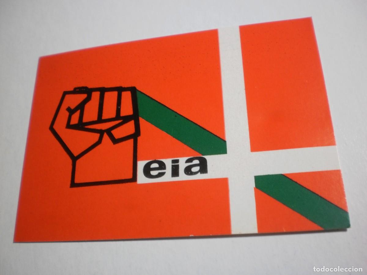 Pegatinas de colecci&oacute;n: pegatina eia (partido para la revoluci&oacute;n vasca) polis-milis 1977 (buen estado, leer)