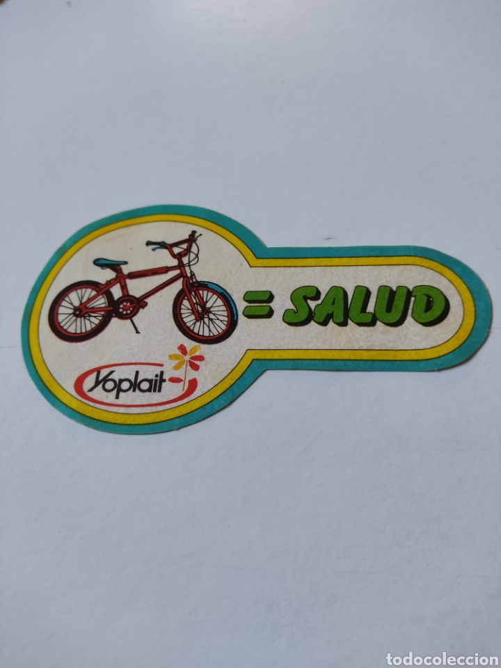 Pegatinas de colecci&oacute;n: Pegatina yoplait bicicleta igual salud