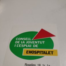 Pegatinas de colección: PEGATINA CONSELL DE LA JOVENTUT DE HOSPITALET. Lote 403453914