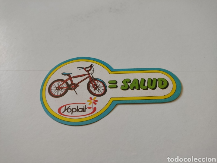 Pegatinas de colecci&oacute;n: Pegatina yoplait bicicleta igual salud