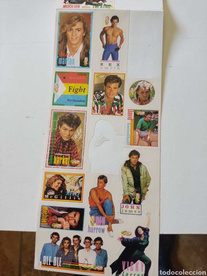 Pegatinas de colecci&oacute;n: 37 pegatinas artistas cantantes etc S&uacute;per pop
