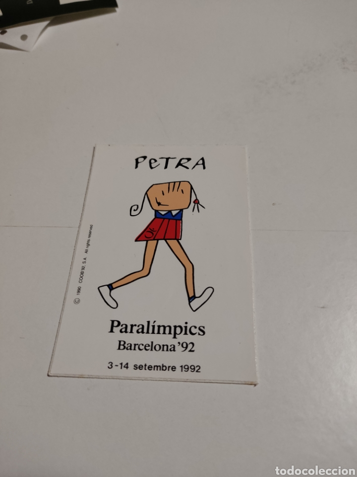 Pegatinas de colecci&oacute;n: Pegatina Petra paralimpicos Barcelona 92