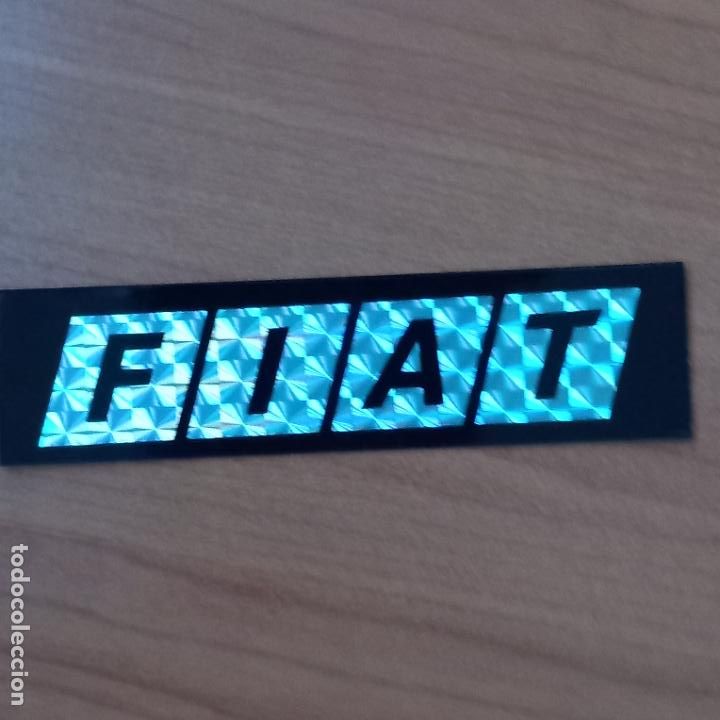 Pegatinas de colecci&oacute;n: ADHESIVO O PEGATINA HOLOGRAFICA FIAT